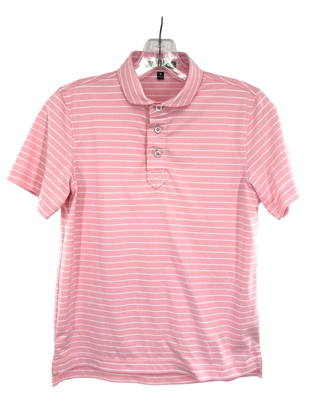 Southern Point Co Youth Pink Stripe Polo Shirt Medium